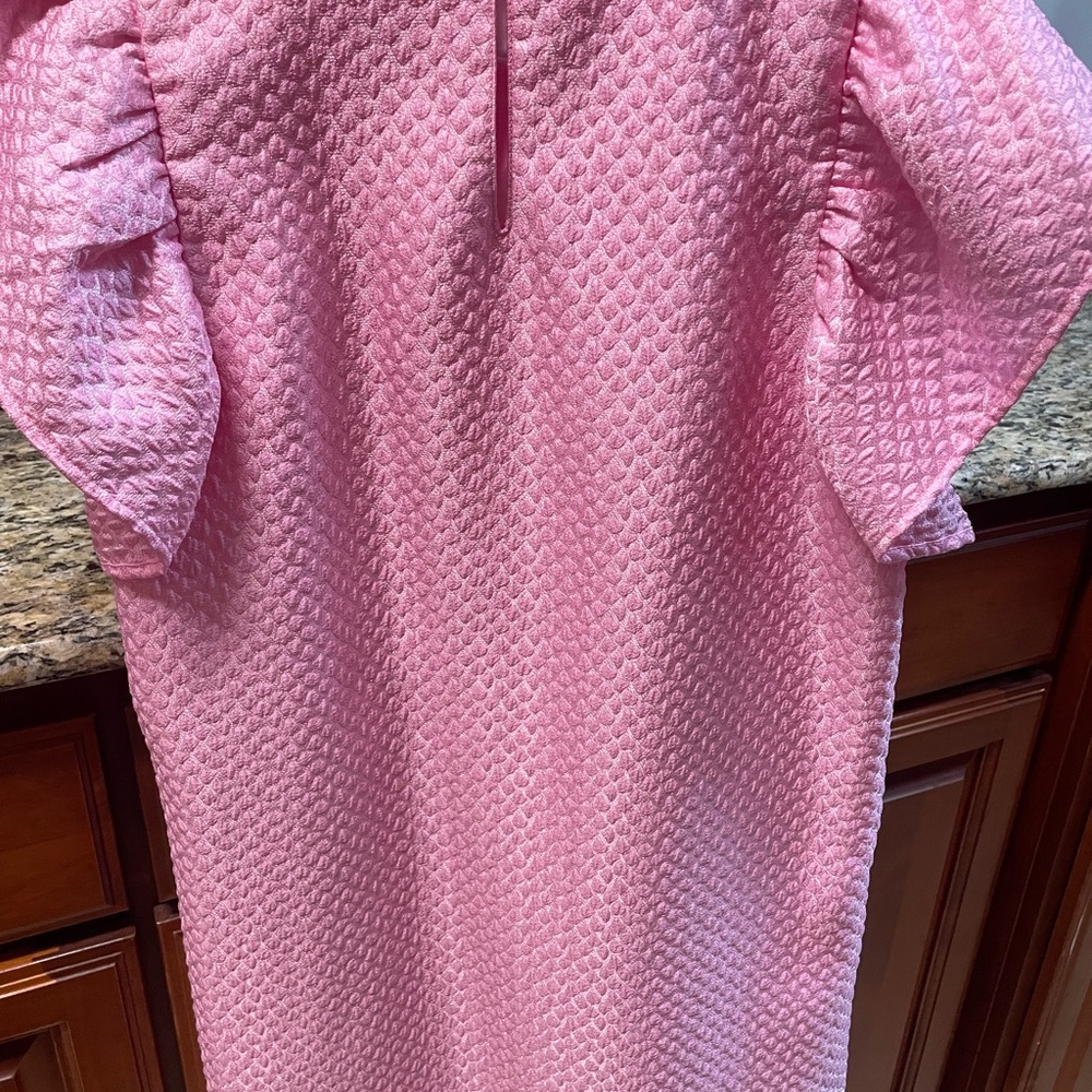 THML Pink Textured Mini Dress